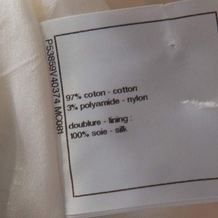 Pre Owned Chanel Multicolor Checked Tweed Cropped Belted Jacket L