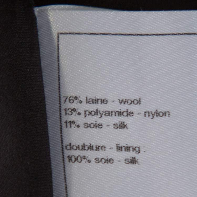 Pre Owned Chanel Black Tweed Boucle Jacket M