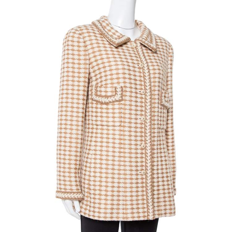 CHANEL 19B Houndstooth Tweed Jacket 34 New  Timeless Luxuries