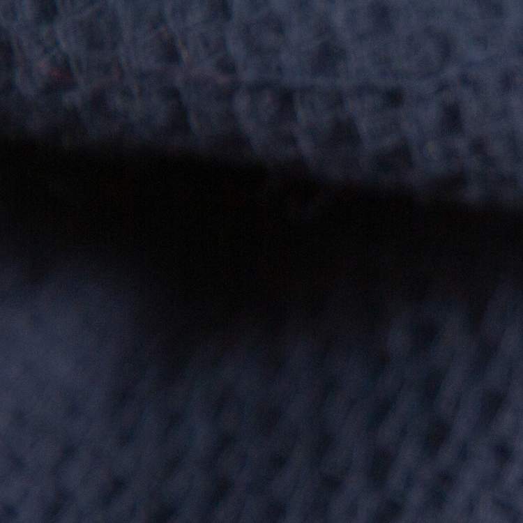 Pre Owned Chanel Vintage Navy Blue Wool Midi Skirt M