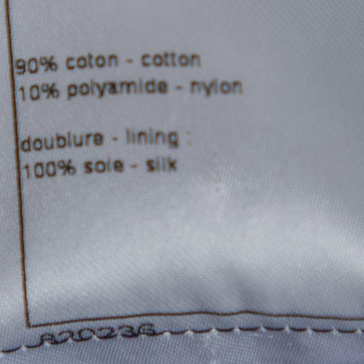 Pre Owned Chanel Red & Blue Tweed Button Front Jacket XL