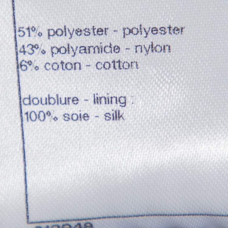 Pre Owned Chanel Black Tweed Sequin Embellished Button Front Jacket XL