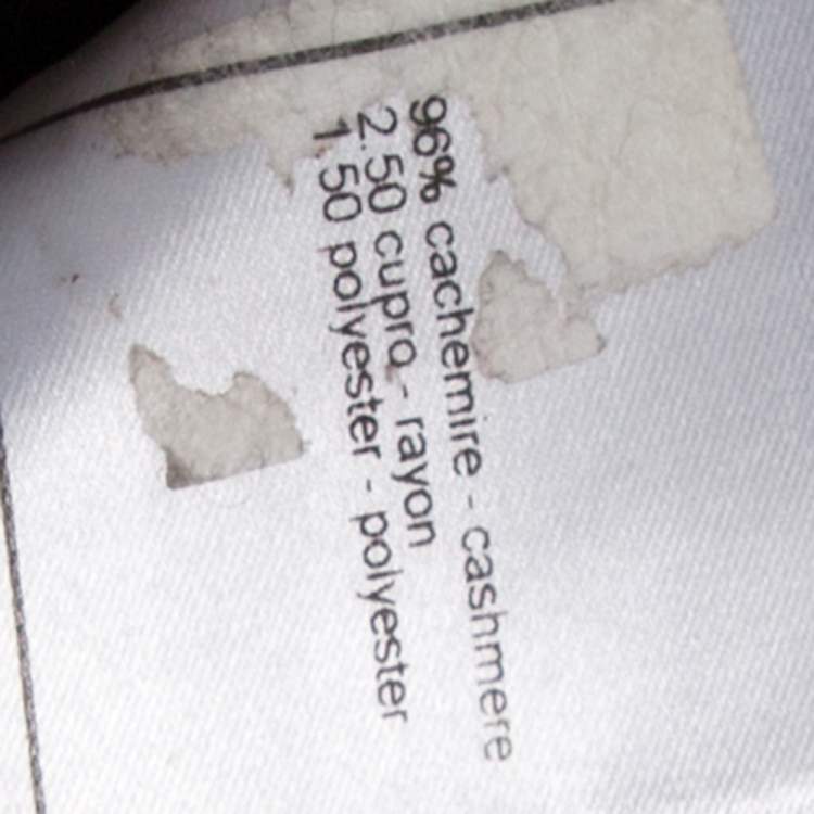 مملوكة مسبقًا Chanel Black Cashmere Contrast Detail Boat Neck Sweater M