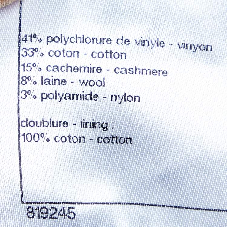 Pre Owned Chanel Pink Sequined Knit Sweater Top S