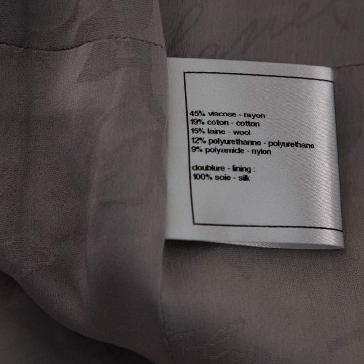 Pre Owned Chanel Multicolored Tweed Fantasy Double Breasted Jacket L