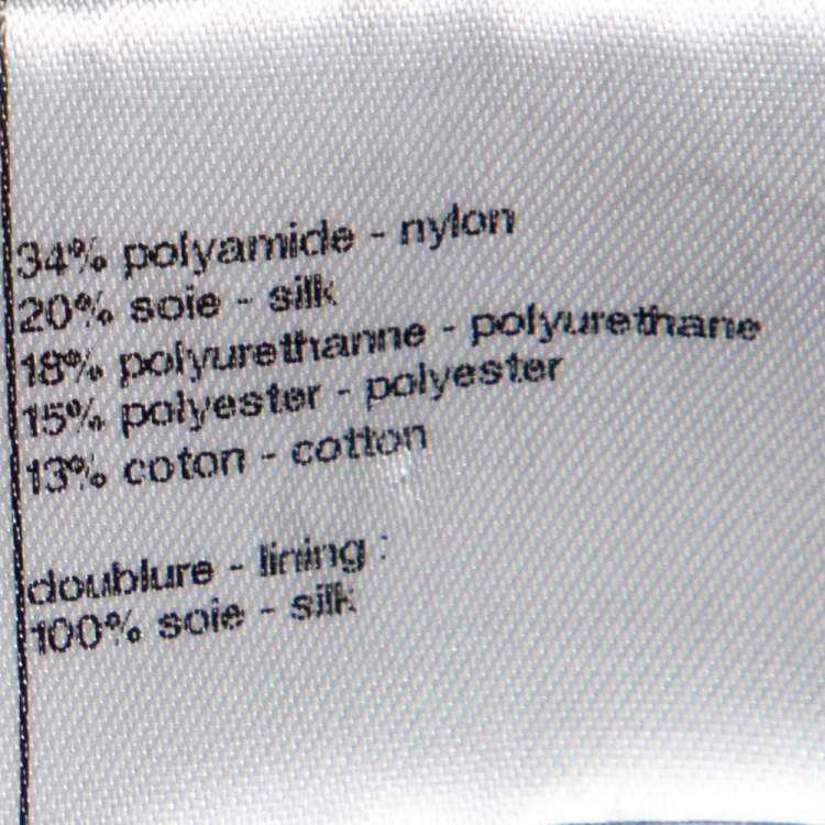 Pre Owned Chanel Black Monochrome Tweed Double Breasted Jacket XXL