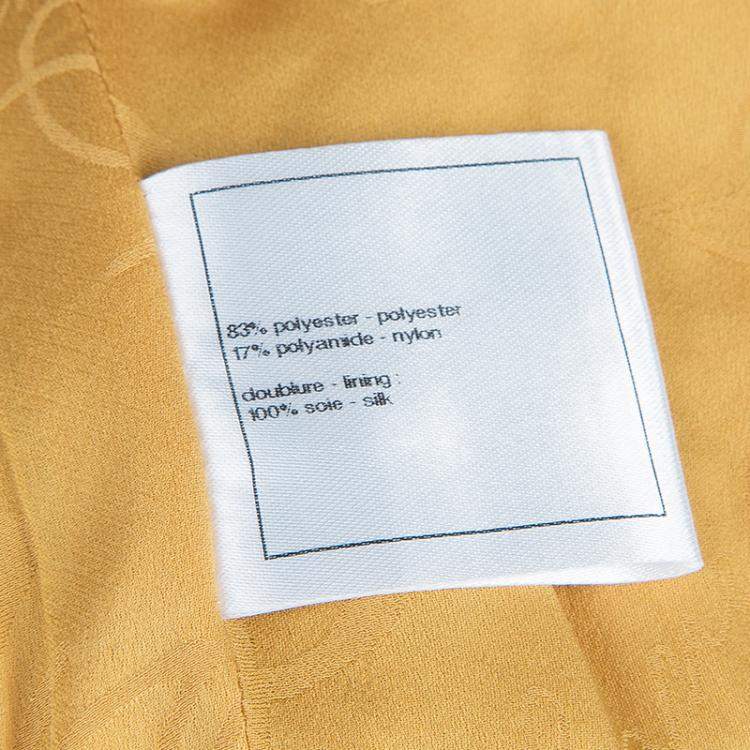 Pre Owned Chanel Metallic Gold Sleeveless Top S