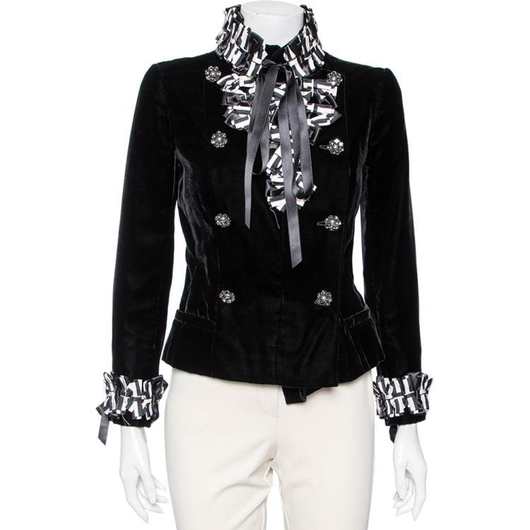 Chanel hot sale velvet jacket