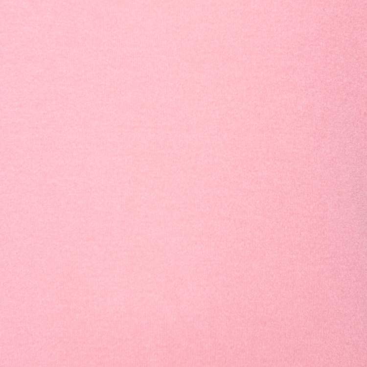 Pre Owned Chanel Pink Silk Knit Sleeveless Dress M