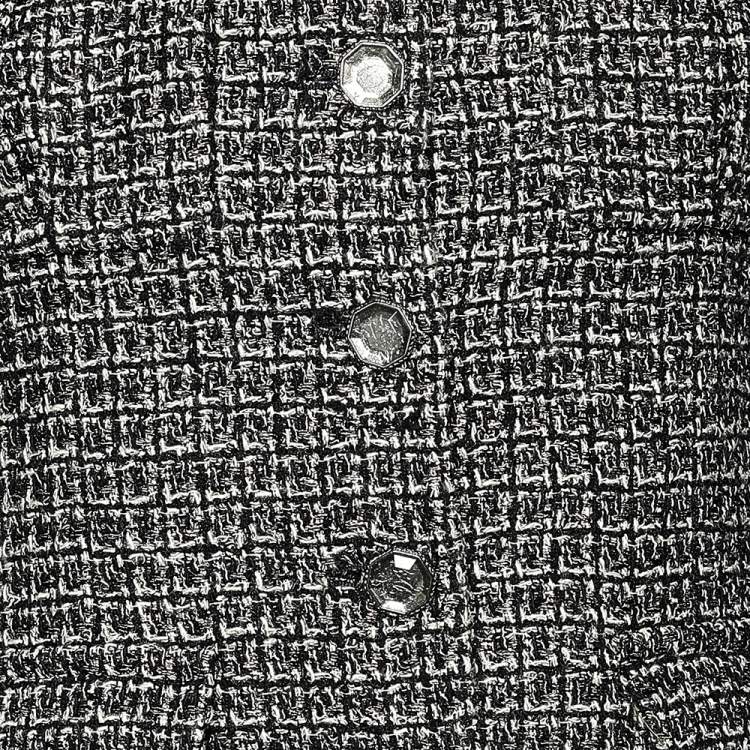مملوكة مسبقًا Chanel Black Tweed Gripoix Jewel Buttons Long Sleeve Jacket M