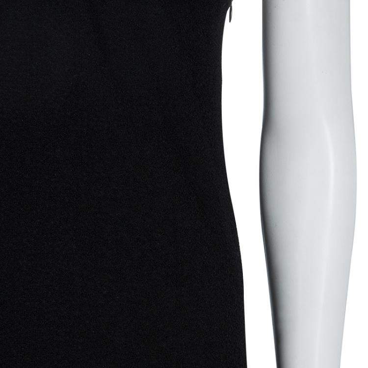 مملوكة مسبقًا Chanel Black Wool Sleeveless Dress S