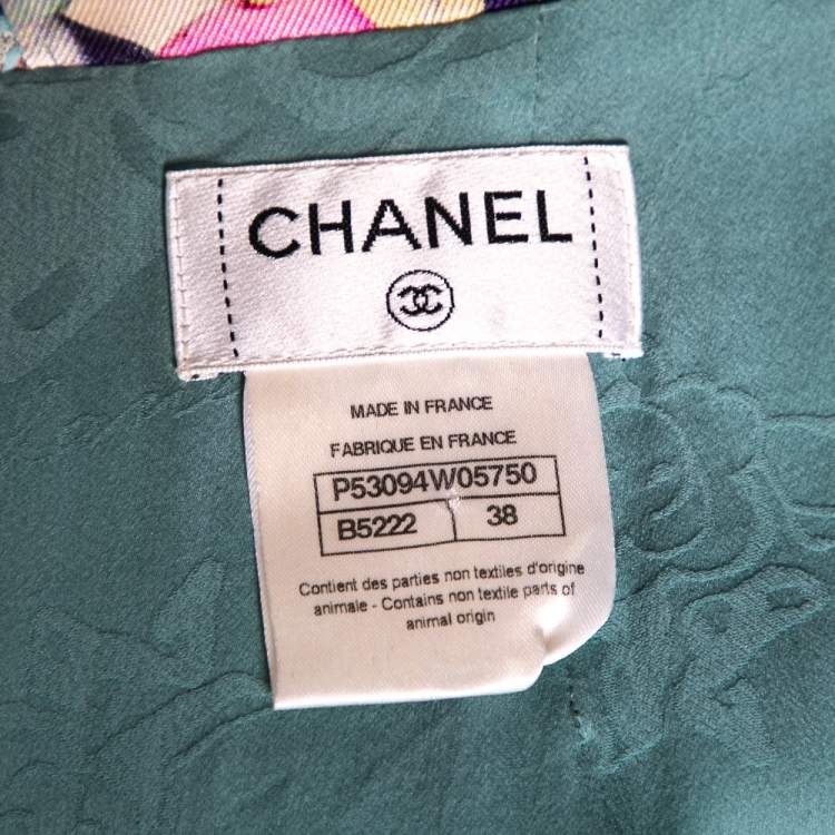Pre Owned Chanel Multicolor Tweed Mini Skirt M