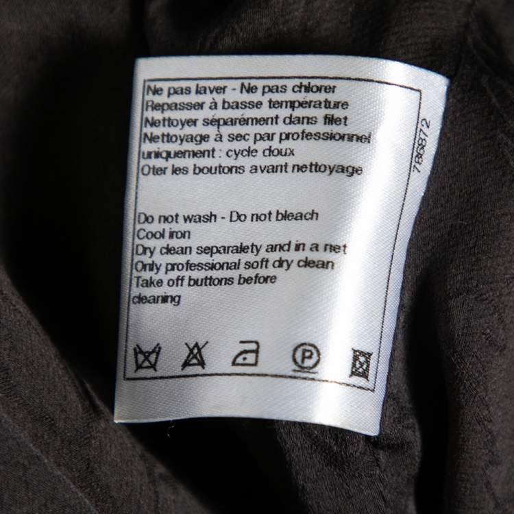 Pre Owned Chanel Black Tweed Box Pleated Mini Skirt M