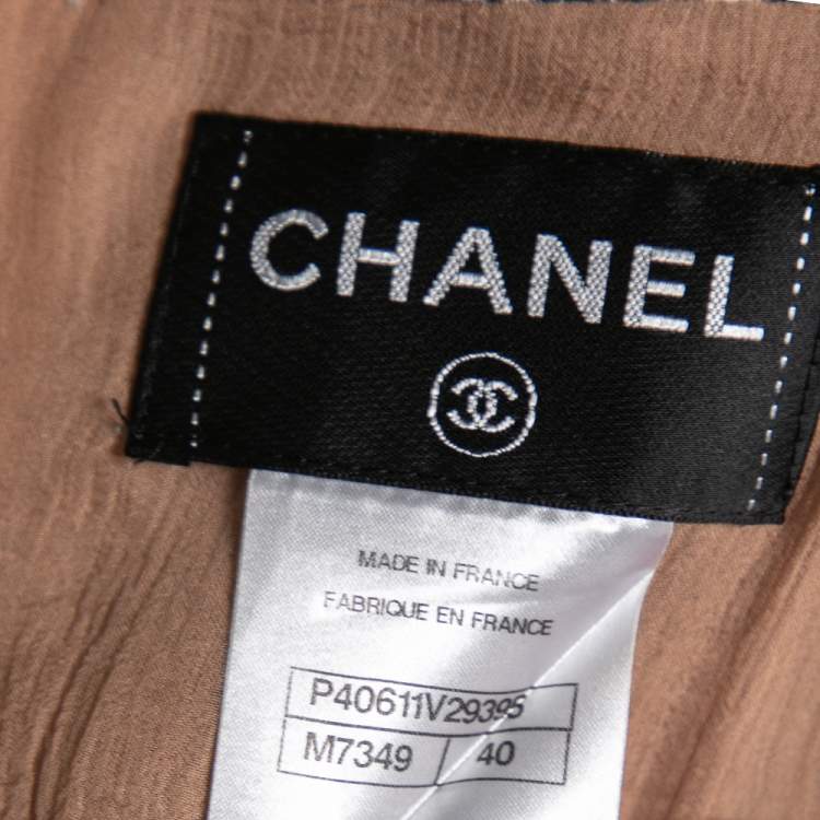 Pre Owned Chanel Multicolor CC Printed Silk Sleeveless Mini Dress M