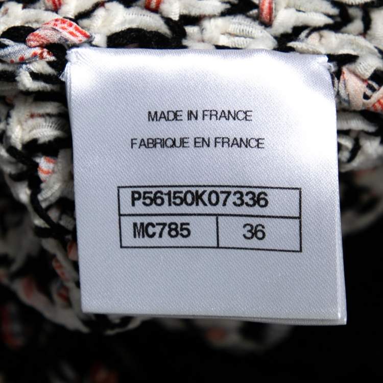 مملوكة مسبقًا Chanel Multicolored Cotton & Silk Open Knit Dress S