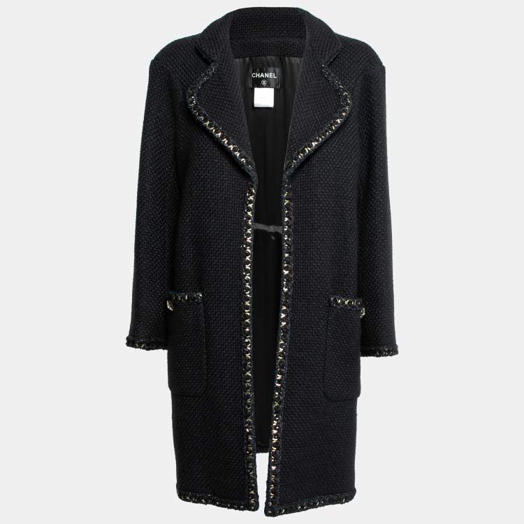 Chanel black coat on sale