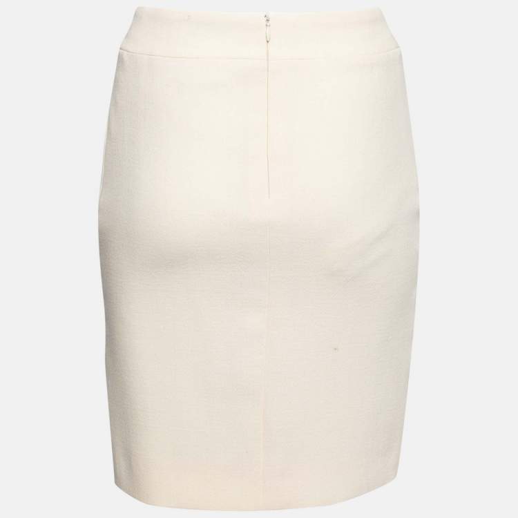 Womens cream hotsell pencil skirt