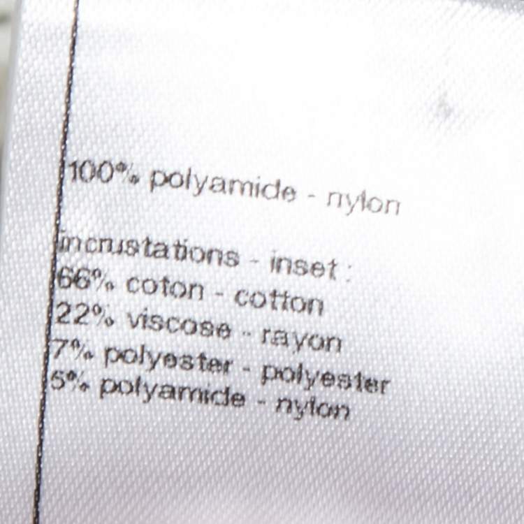 مملوكة مسبقًا Chanel Cream Perforated Mesh Sequined Tweed Trim Chunky Cropped Jacket L