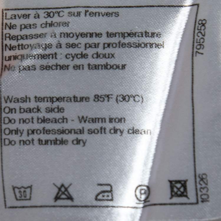 Pre Owned Chanel White Cotton Tiered Maxi Skirt M