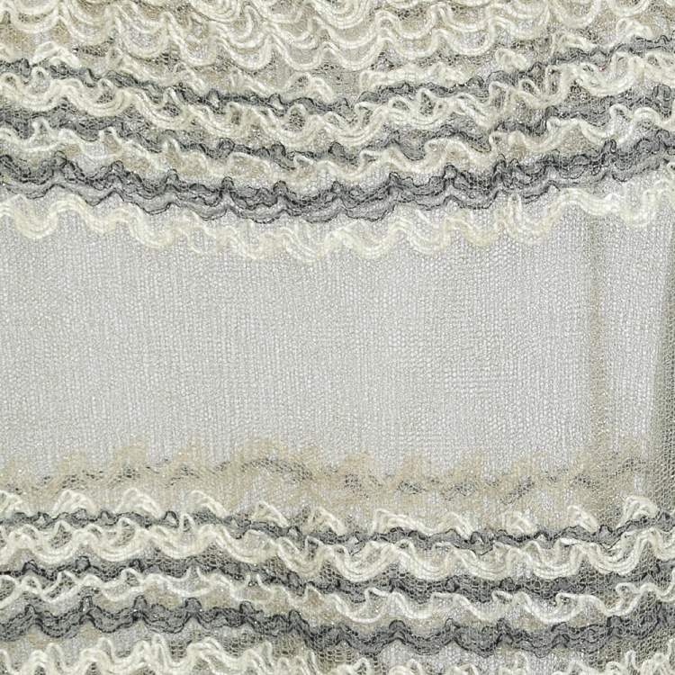 Pre Owned Chanel Metallic Knit Dress & Top Set M