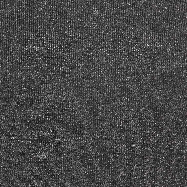 Pre Owned Chanel Black & Silver Knit Chain Trim Detail Sleeveless Top M