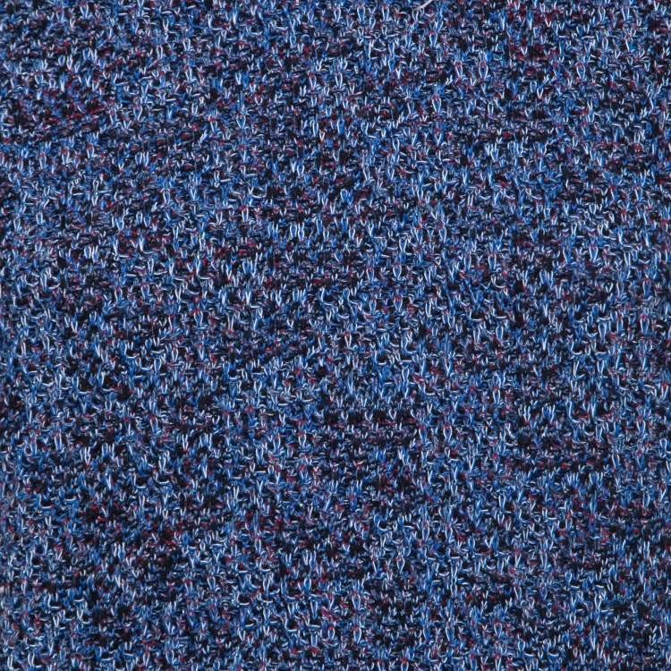 Pre Owned Chanel Blue Knit Top M