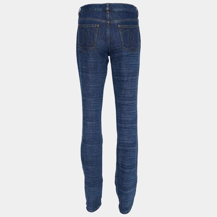 Louis Vuitton Bleached Denim Jeans Blue. Size 38