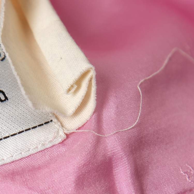 Pre Owned Chanel Vintage Pink Wool Skirt Suit S/M