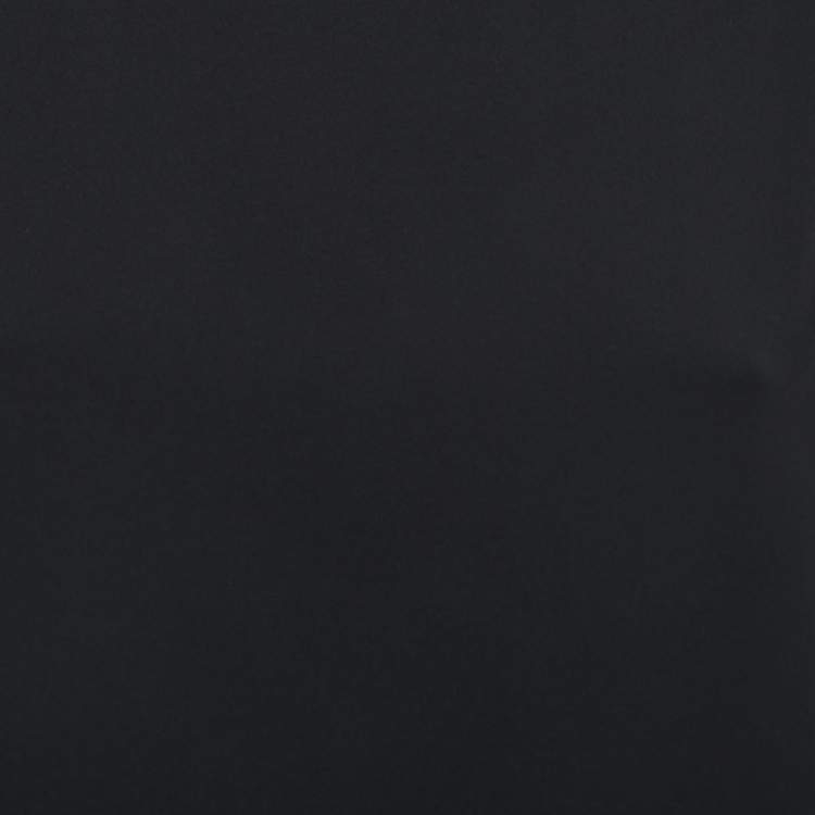 Pre Owned Chanel Black Silk Crepe Contrast Detail Blouse M