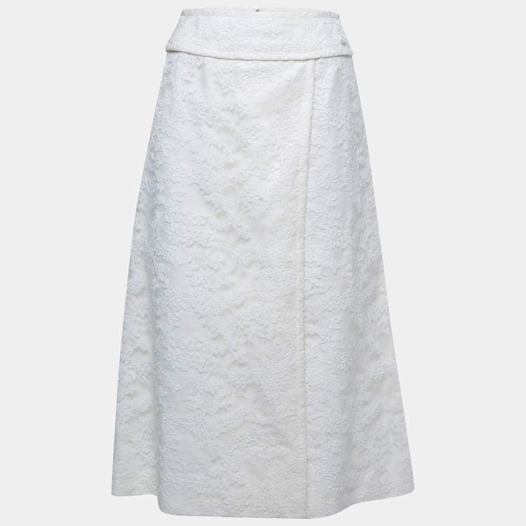 Linen mid-length skirt Chanel Pink size Taille Unique International in Linen  - 28099993