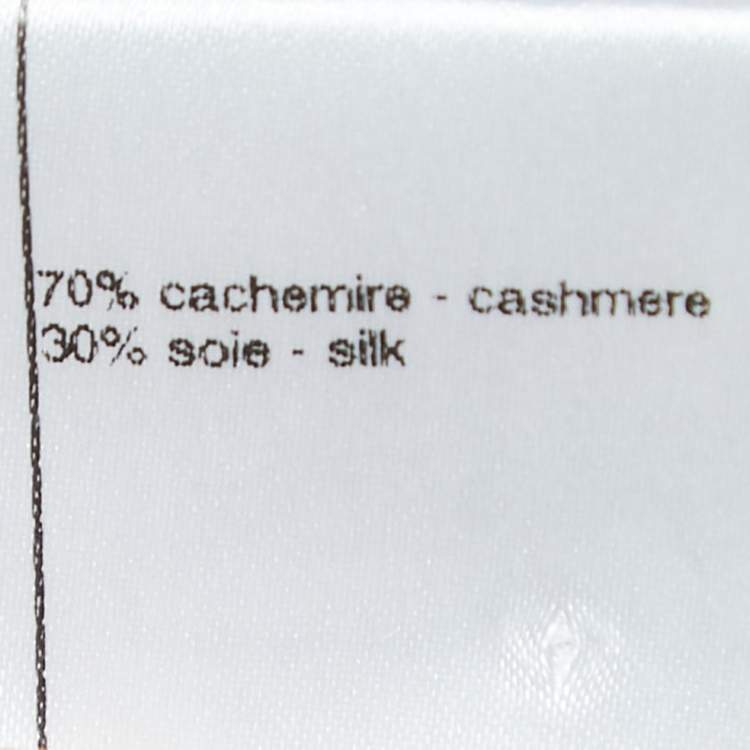 Pre Owned Chanel Black Cashmere & Silk Removable Sleeve Jumper S