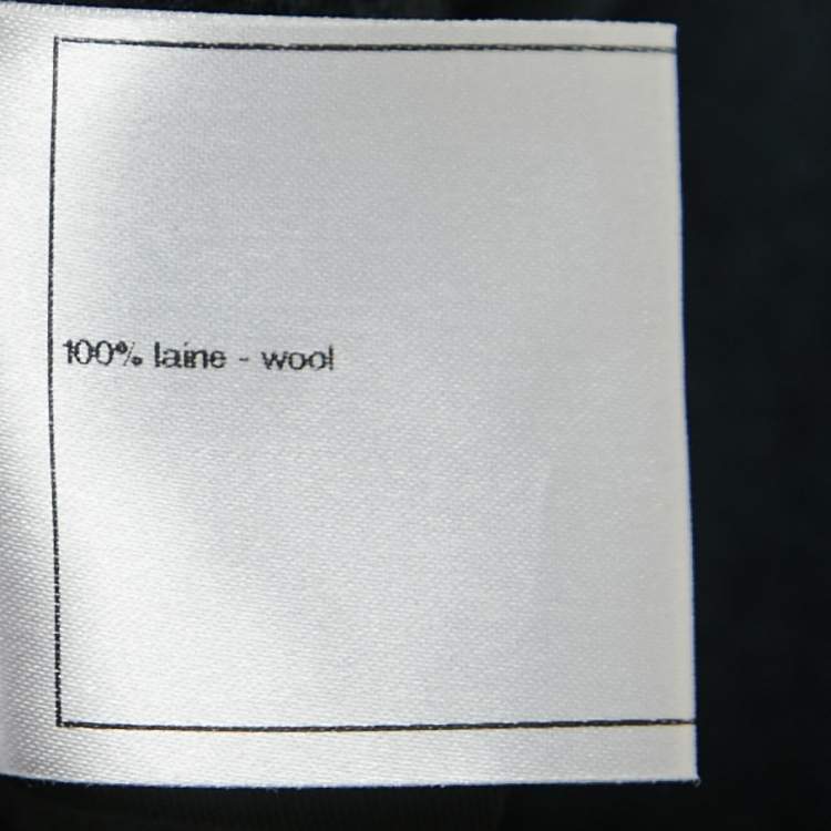 Pre Owned Chanel Sports Black Wool Sleeveless Midi Dress M