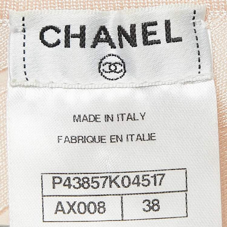 مملوكة مسبقًا Chanel Pink Knit Sleeveless Top M