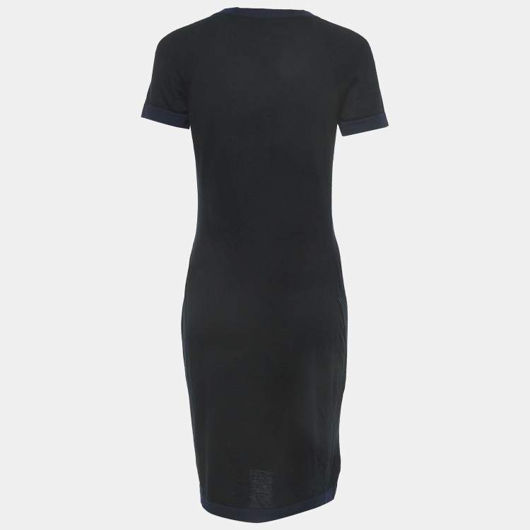 Pre Owned Chanel Black Cashmere Dress Set M
