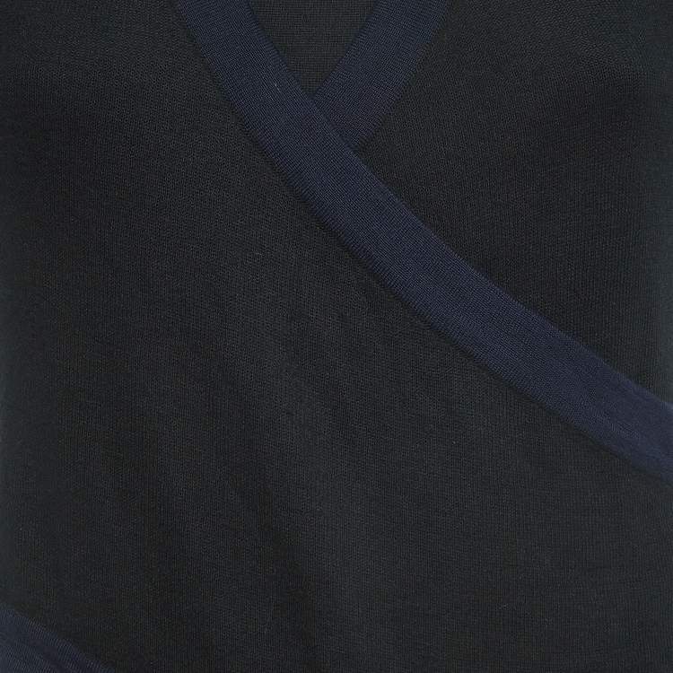 Pre Owned Chanel Black Cashmere Dress Set M