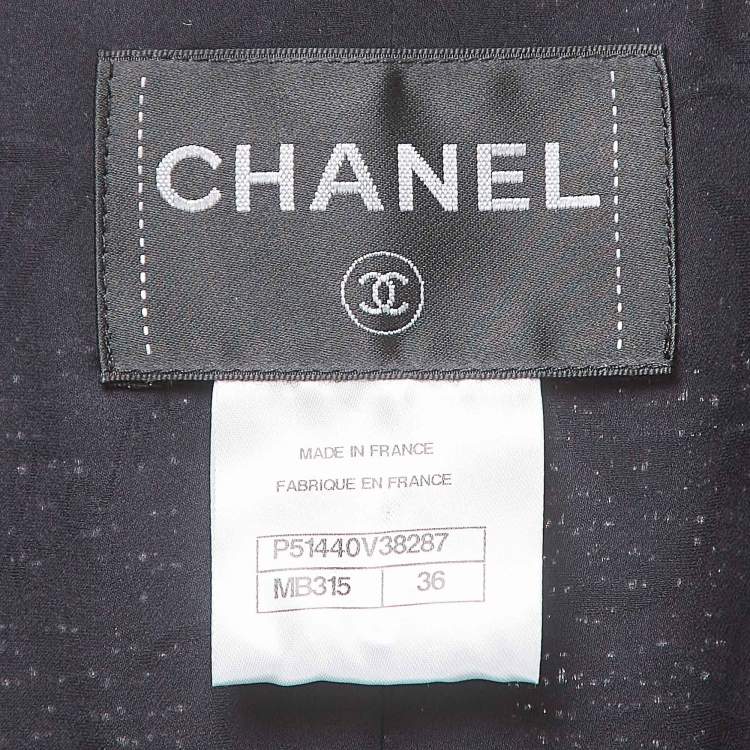 Pre Owned Chanel Multicolor Fantasy Tweed Double Breasted Blazer S