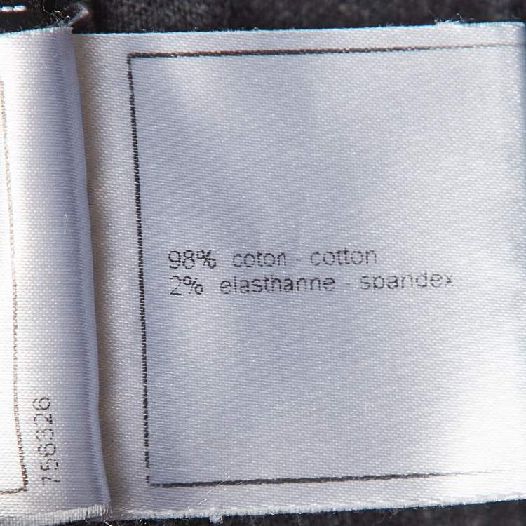Pre Owned Chanel Dark Grey Denim Short S 28"