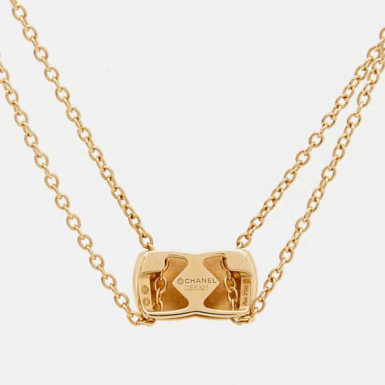 Pre Owned Chanel Coco Crush 18k Yellow Gold  Necklace