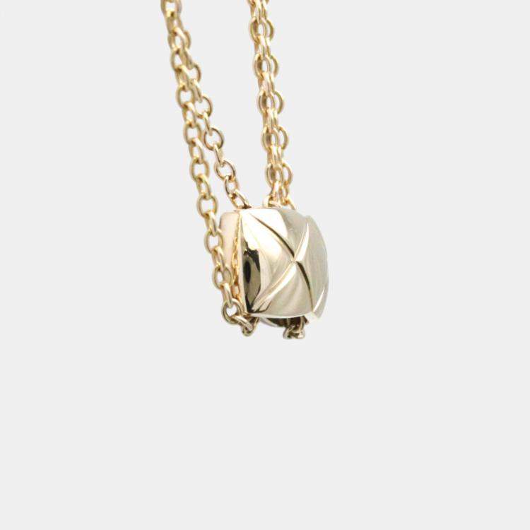Pre Owned Chanel 18K Pink Gold Coco Crush Necklace