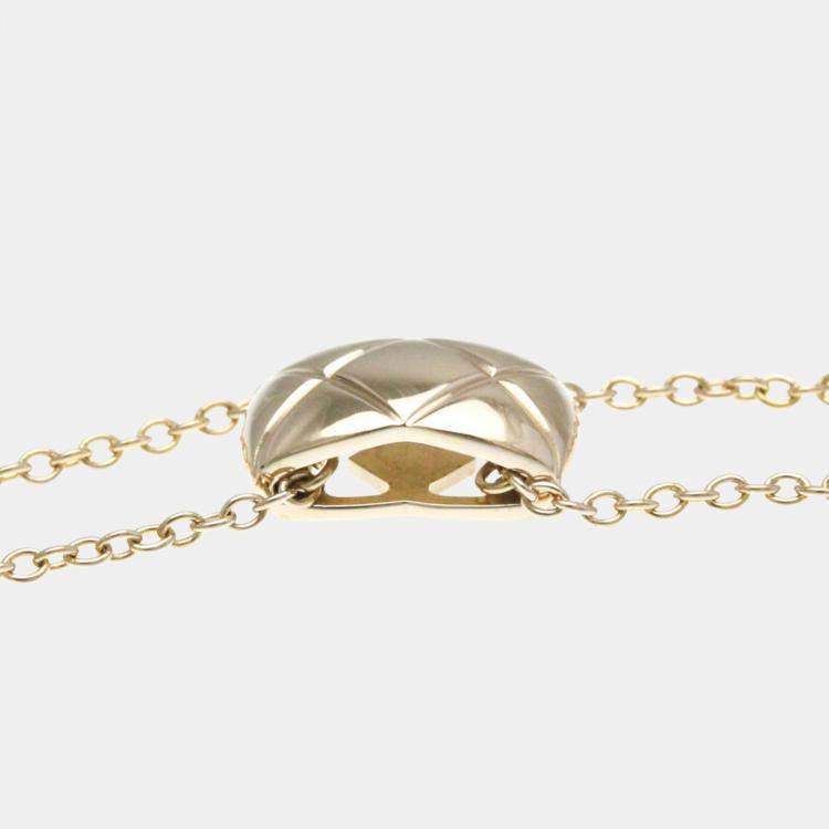 Pre Owned Chanel 18K Pink Gold Coco Crush Necklace