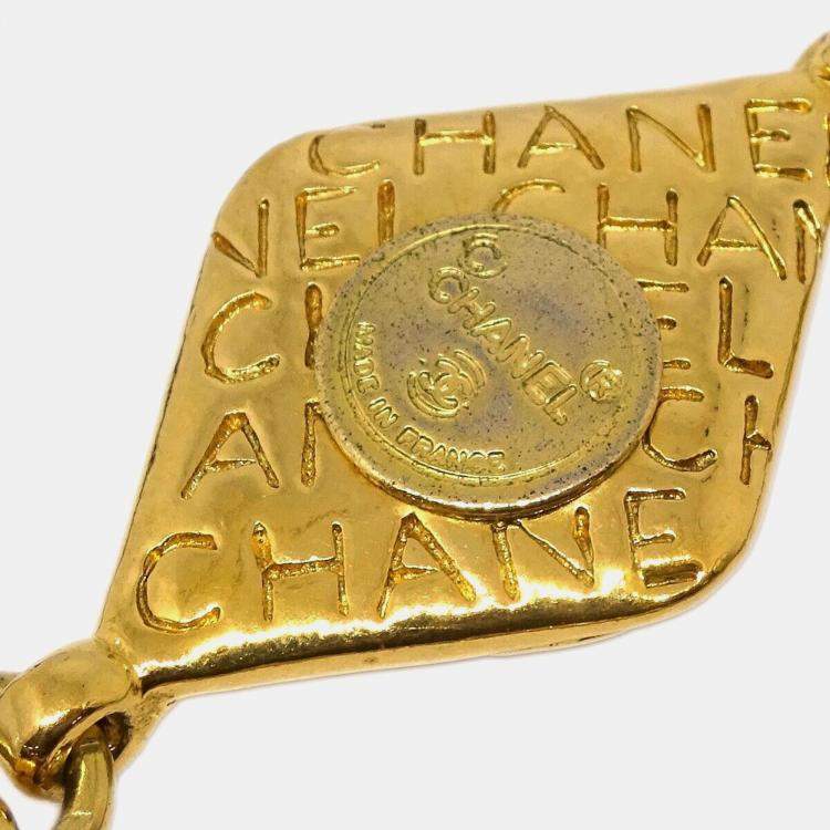 Pre Owned Chanel Gold Plated Chain Necklace