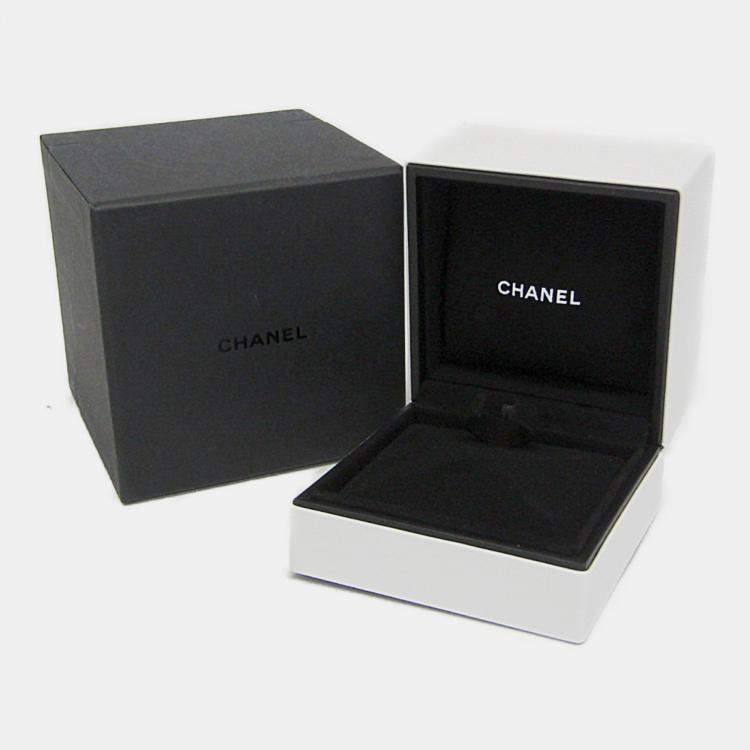 Pre Owned Chanel Coco Crush Medium Size Pink Gold 18K Fashion No Stone Band Ring Pink Gold