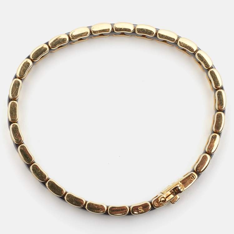 Pre Owned Chanel Ultra Ceramic 18k Yellow Gold Bracelet