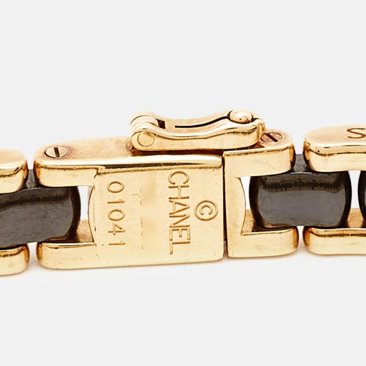 Pre Owned Chanel Ultra Ceramic 18k Yellow Gold Bracelet