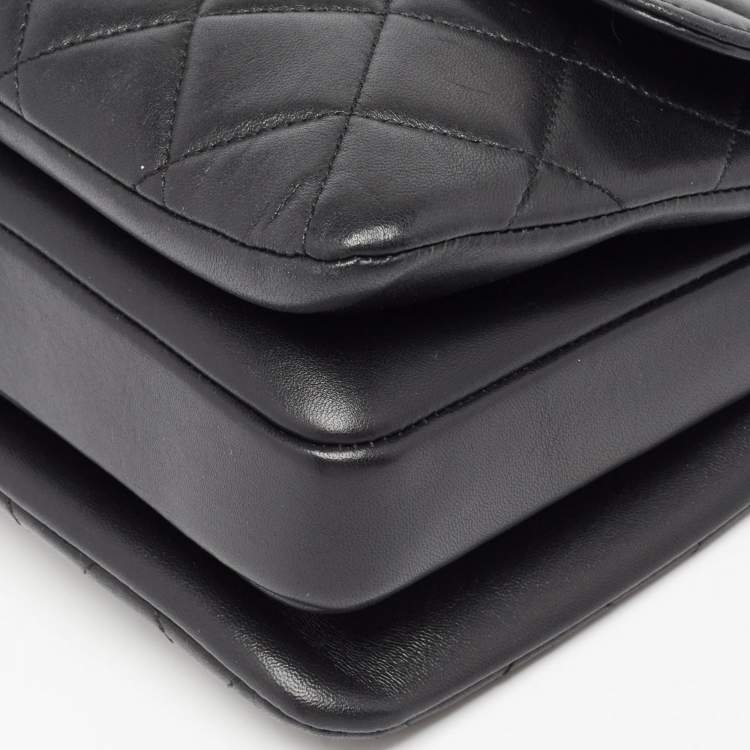 Pre Owned Chanel Black Quilted Leather Small Trendy CC Top Handle Bag