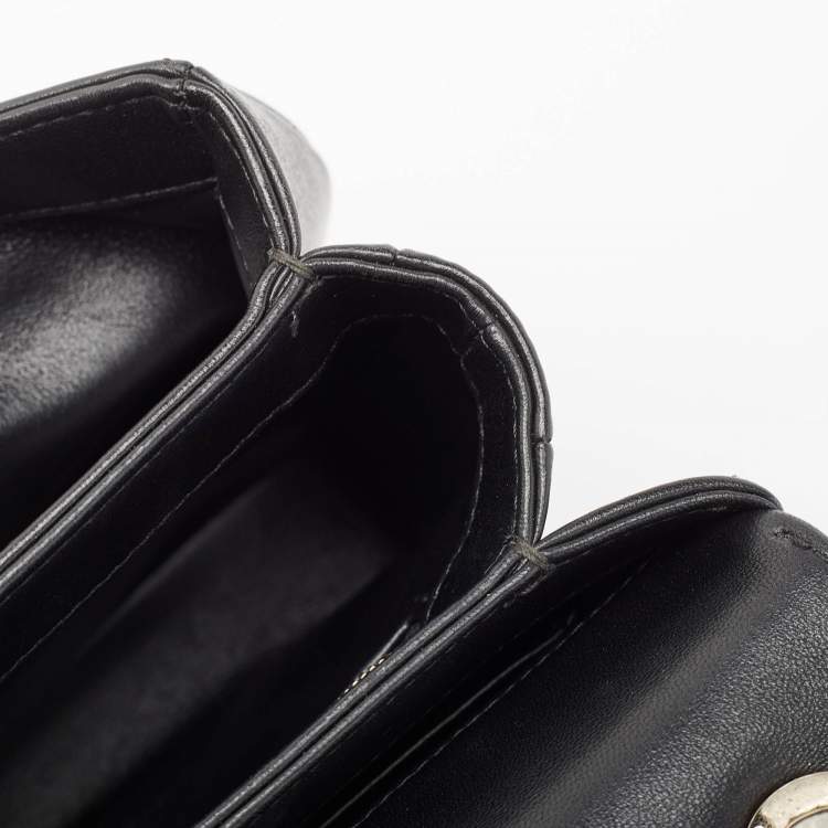 Pre Owned Chanel Black Quilted Leather Small Trendy CC Top Handle Bag