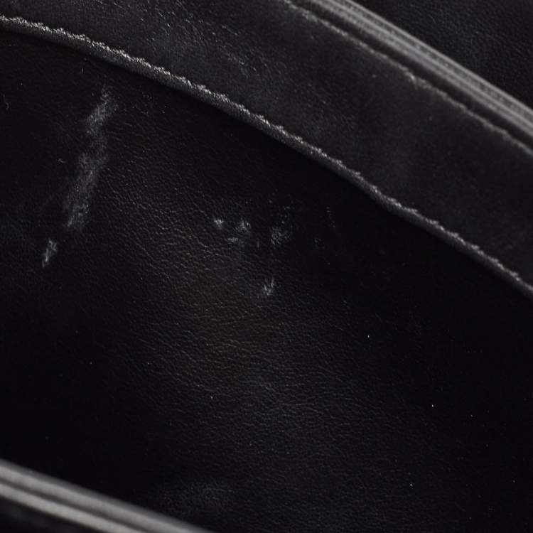 Pre Owned Chanel Black Quilted Leather Small Trendy CC Top Handle Bag