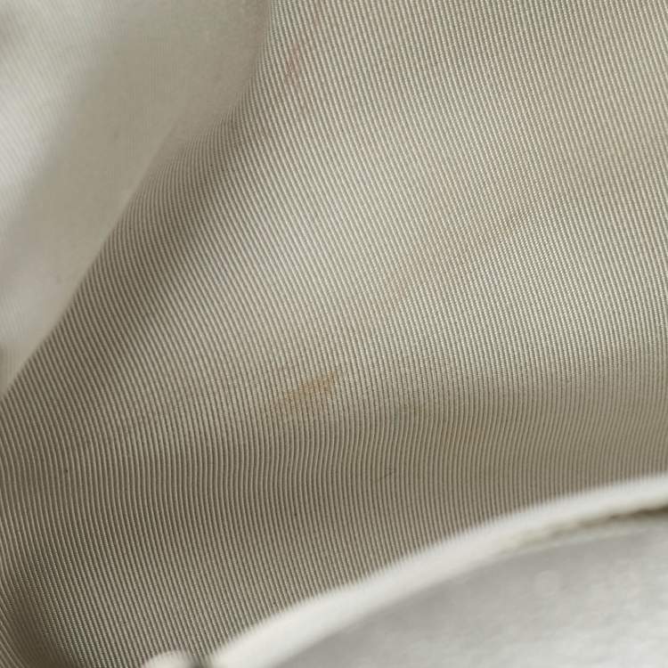 Pre Owned Chanel Silver Quilted Leather Casual Rock Airline Backpack