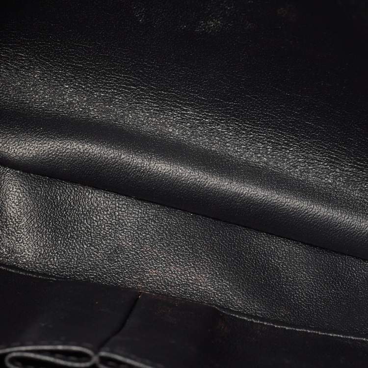 Pre Owned Chanel Black Quilted Leather Large Trendy CC Top Handle Bag