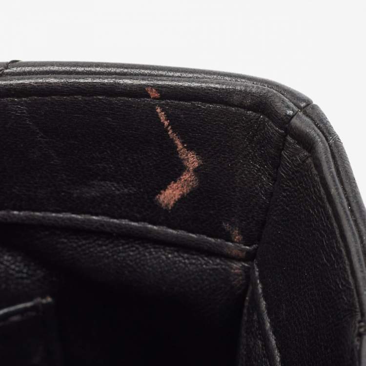 Pre Owned Chanel Black Quilted Leather Large Trendy CC Top Handle Bag